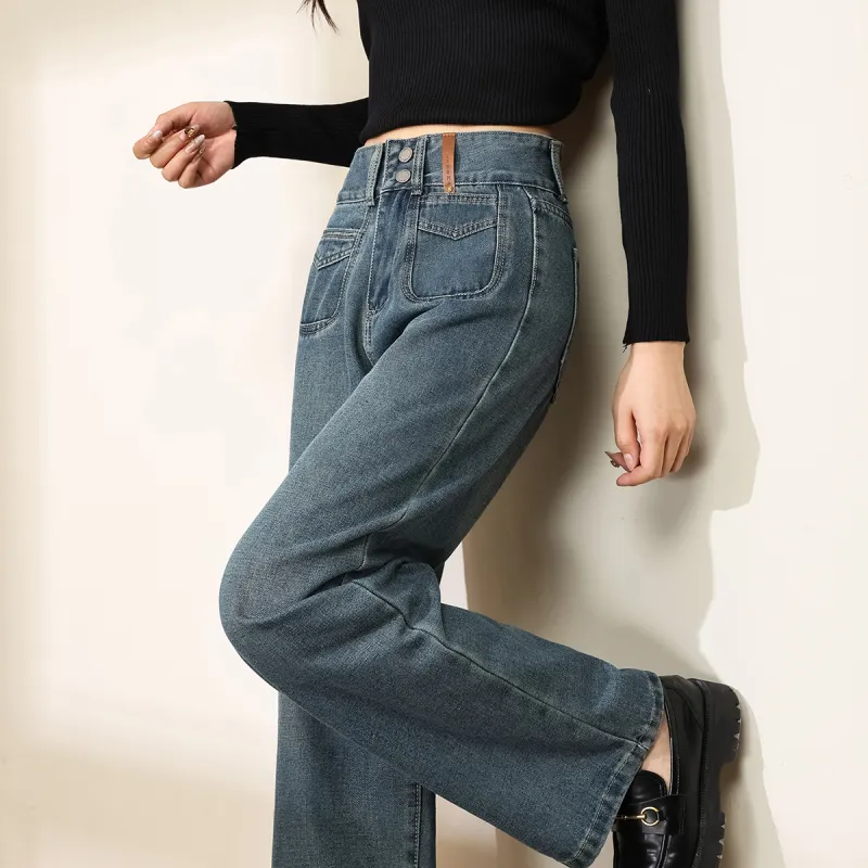 TERRE BLEUE Jeans Women's Dark Blue-3