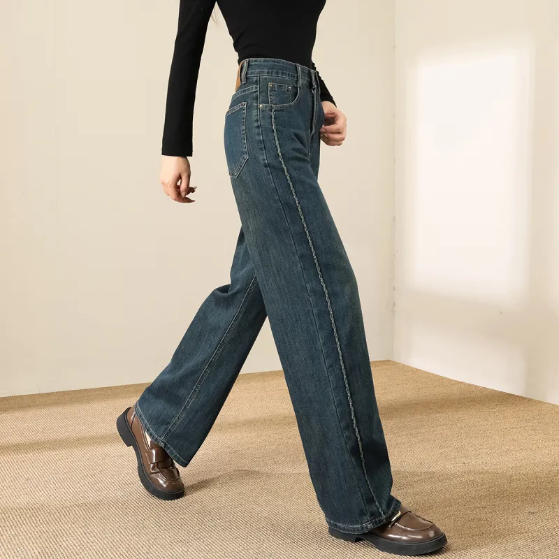 TERRE BLEUE Jeans Women's Dark Blue-4