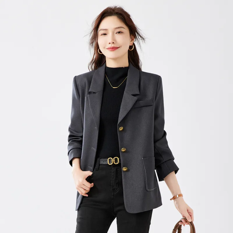 TERRE BLEUE Business Suit Women's Khaki-17