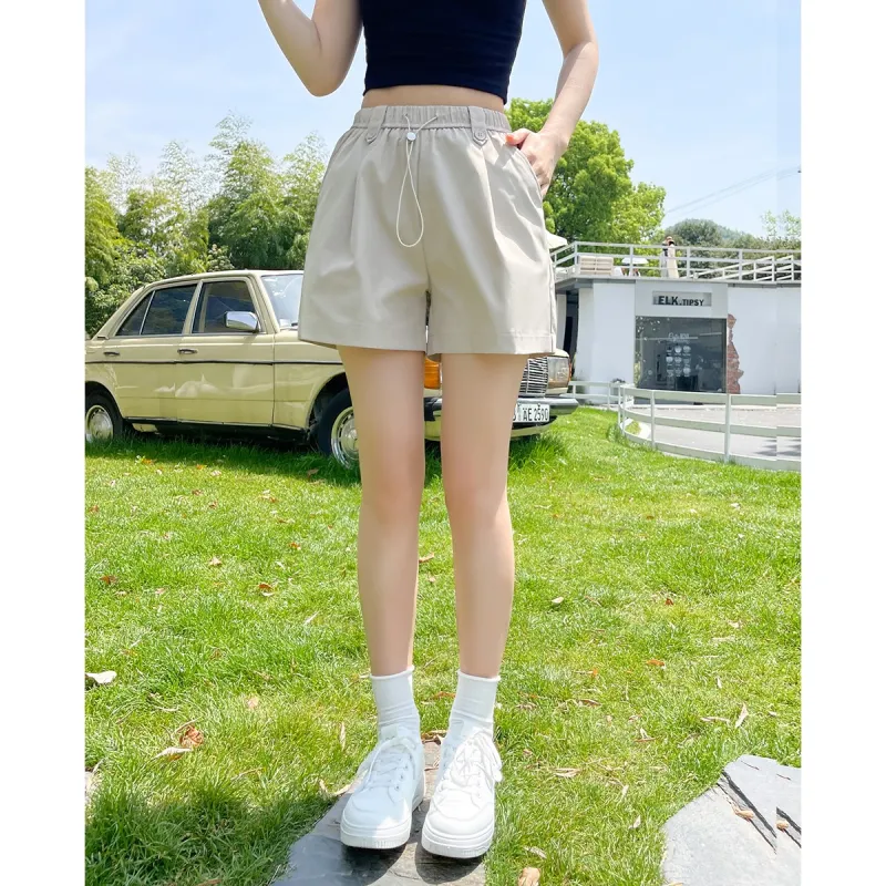 TERRE BLEUE Summer Casual Shorts Loose Fit Women's-12
