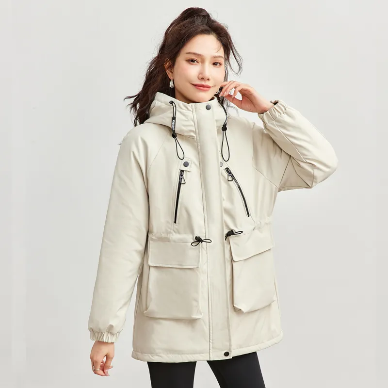 TERRE BLEUE Puffer Jacket Women's Beige-5