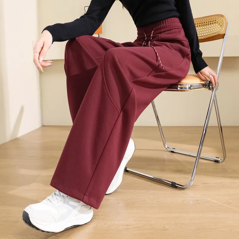 TERRE BLEUE Casual Pants Women's Burgundy-5