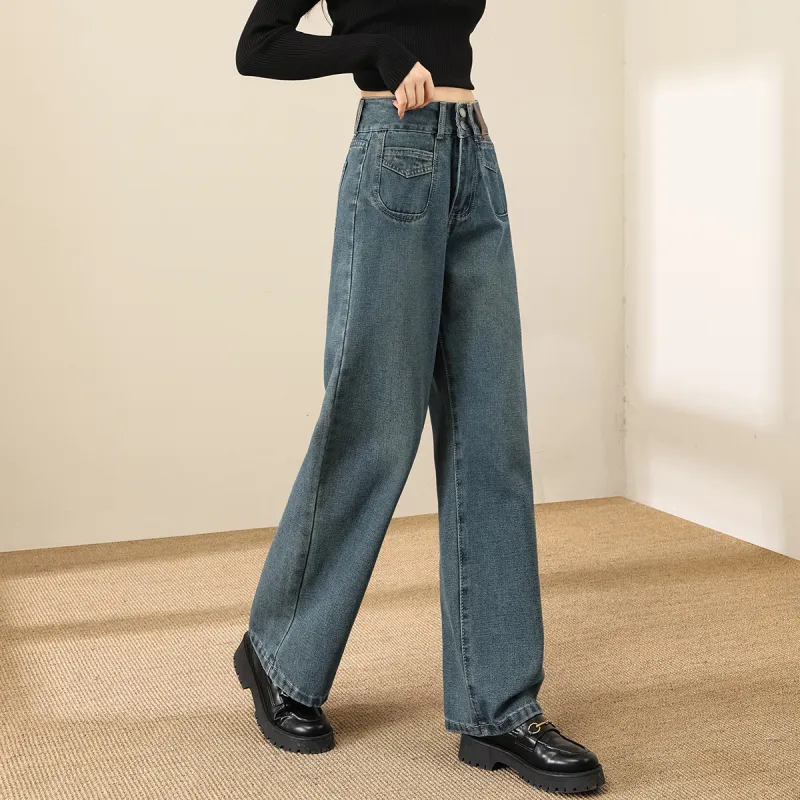 TERRE BLEUE Jeans Women's Dark Blue-5