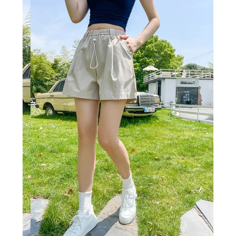 TERRE BLEUE Summer Casual Shorts Loose Fit Women's-15