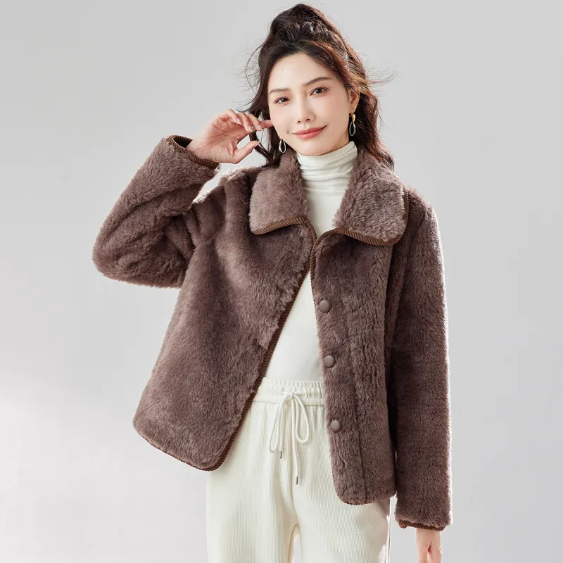 TERRE BLEUE Velvet feel Coat Women's-7