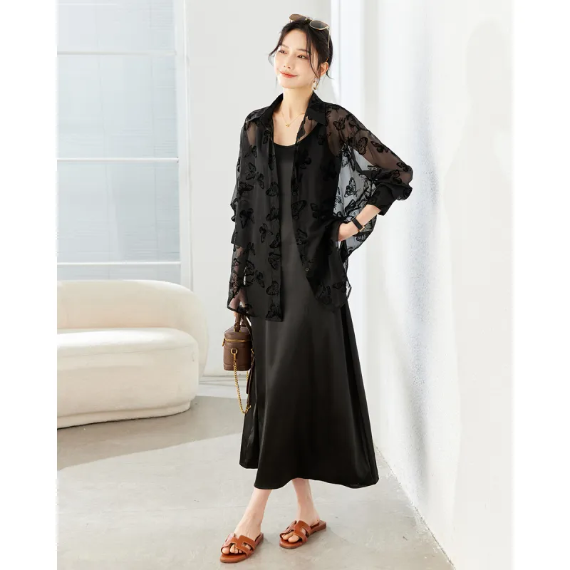 TERRE BLEUE Skirt Set Women's Black-4