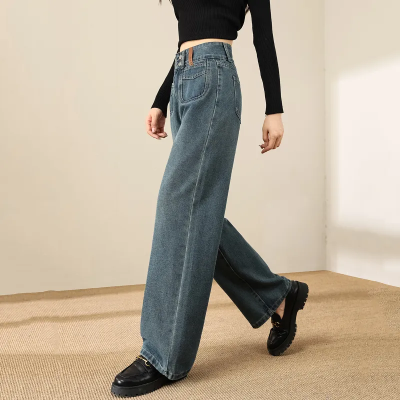 TERRE BLEUE Jeans Women's Dark Blue-2