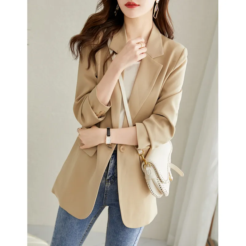 TERRE BLEUE Business Suit Women's Beige-13