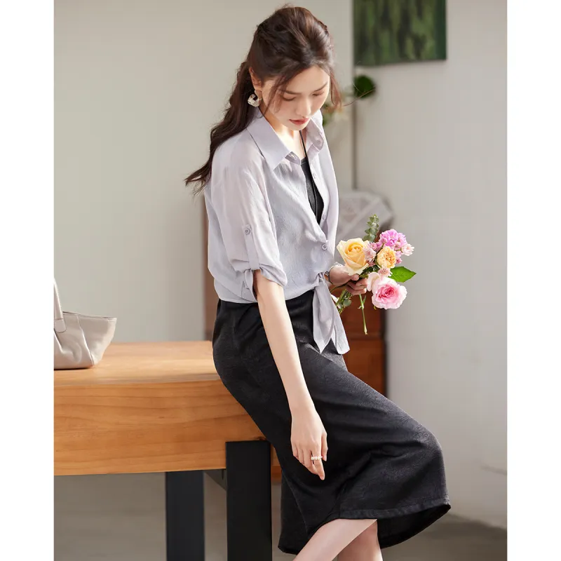 TERRE BLEUE Two Piece Skirt Sets Women's-8