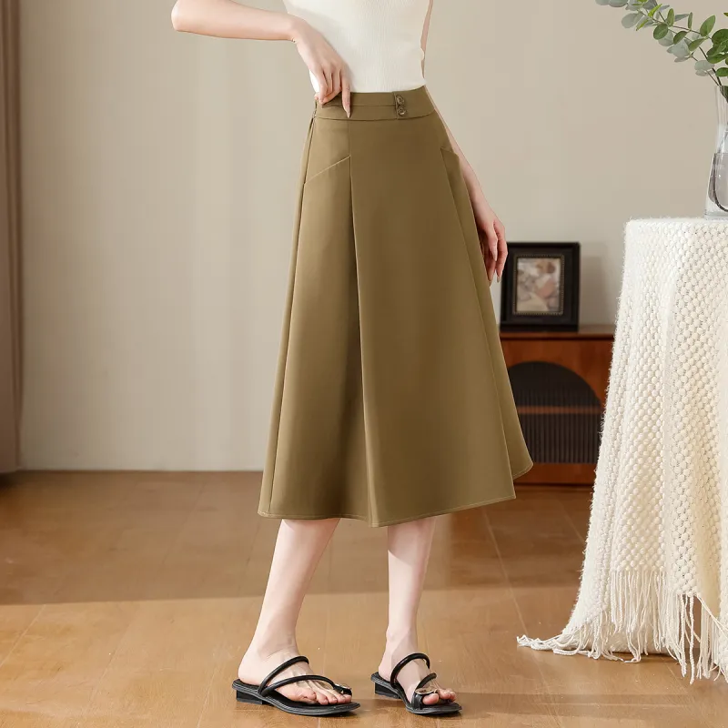 TERRE BLEUE Casual Long Skirt Women's-10
