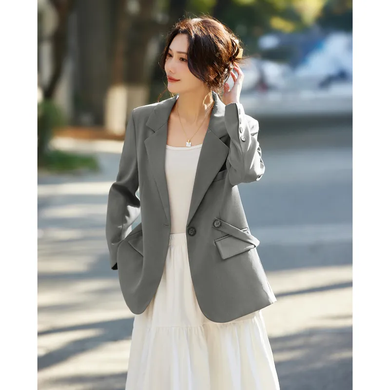TERRE BLEUE Spring Fall Business Suit Loose Fit Women's-10