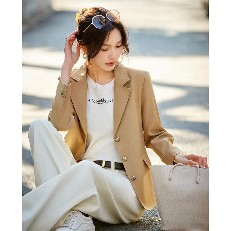 TERRE BLEUE Spring Fall Business Suit Loose Fit Women's-8