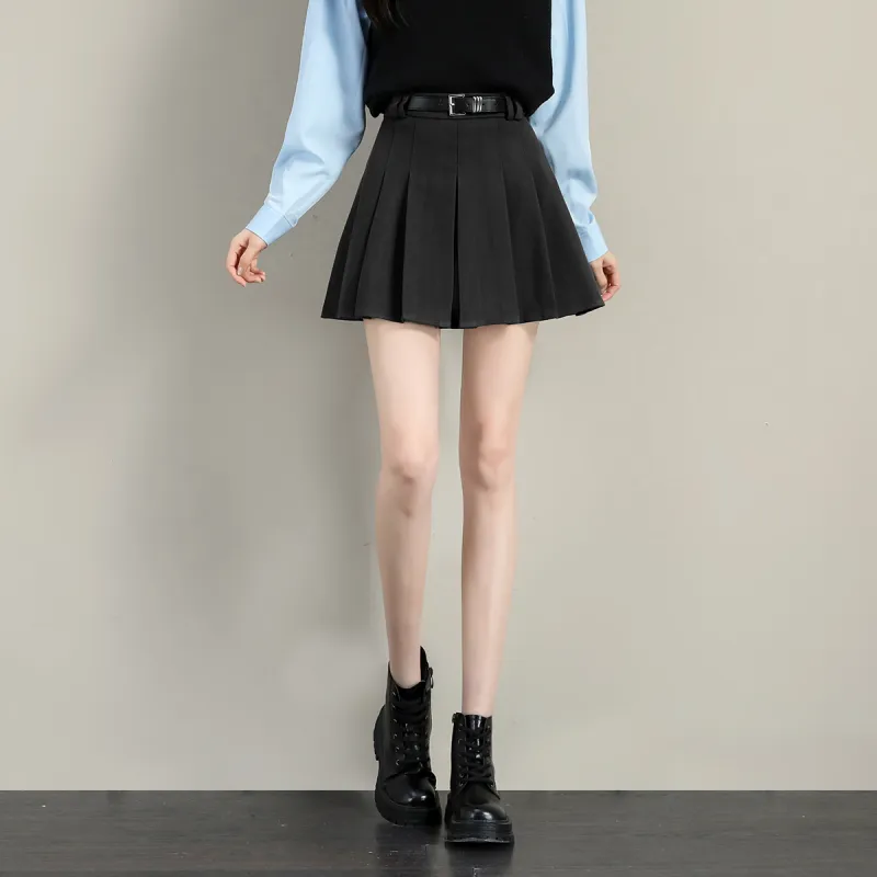 TERRE BLEUE Casual Short Skirts Women's Gray-2