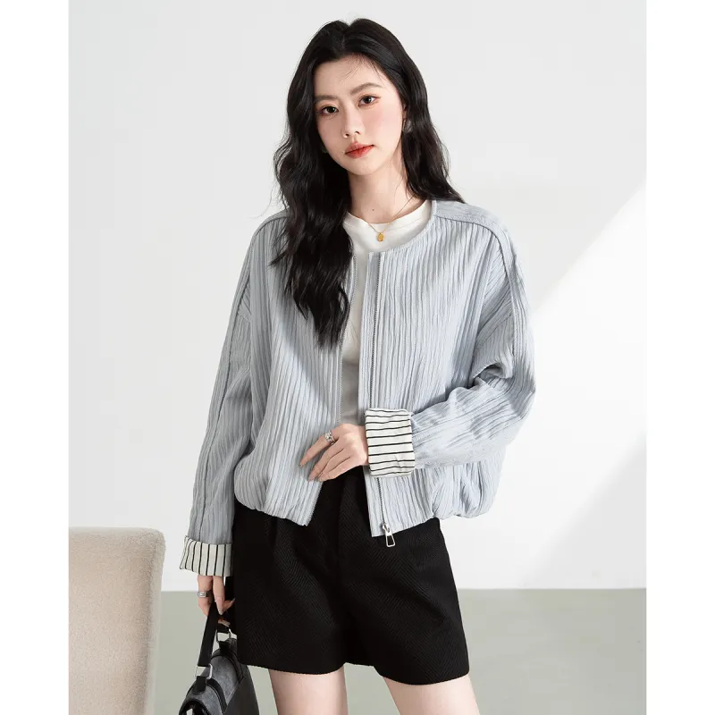 TERRE BLEUE Cropped Coat Women's-4