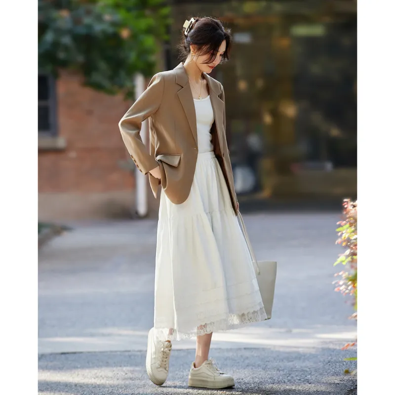 TERRE BLEUE Spring Fall Business Suit Loose Fit Women's-14