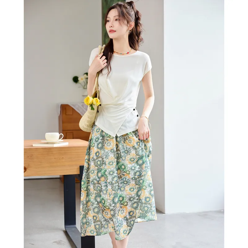 TERRE BLEUE Two Piece Skirt Sets Women's-10