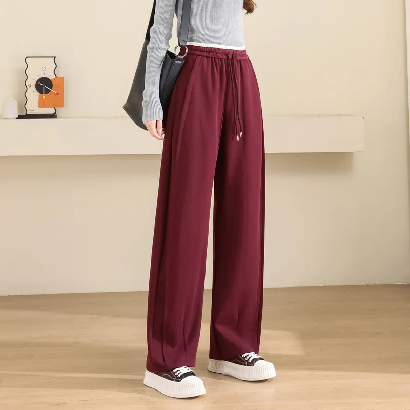 TERRE BLEUE Casual Pants Women's Burgundy-5
