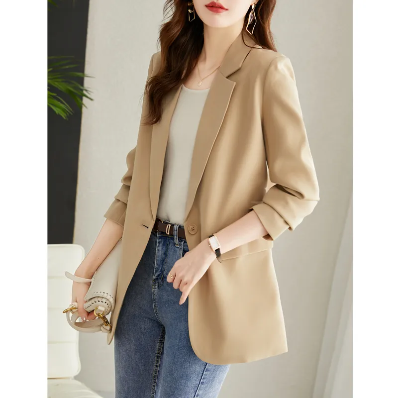TERRE BLEUE Business Suit Women's Beige-12