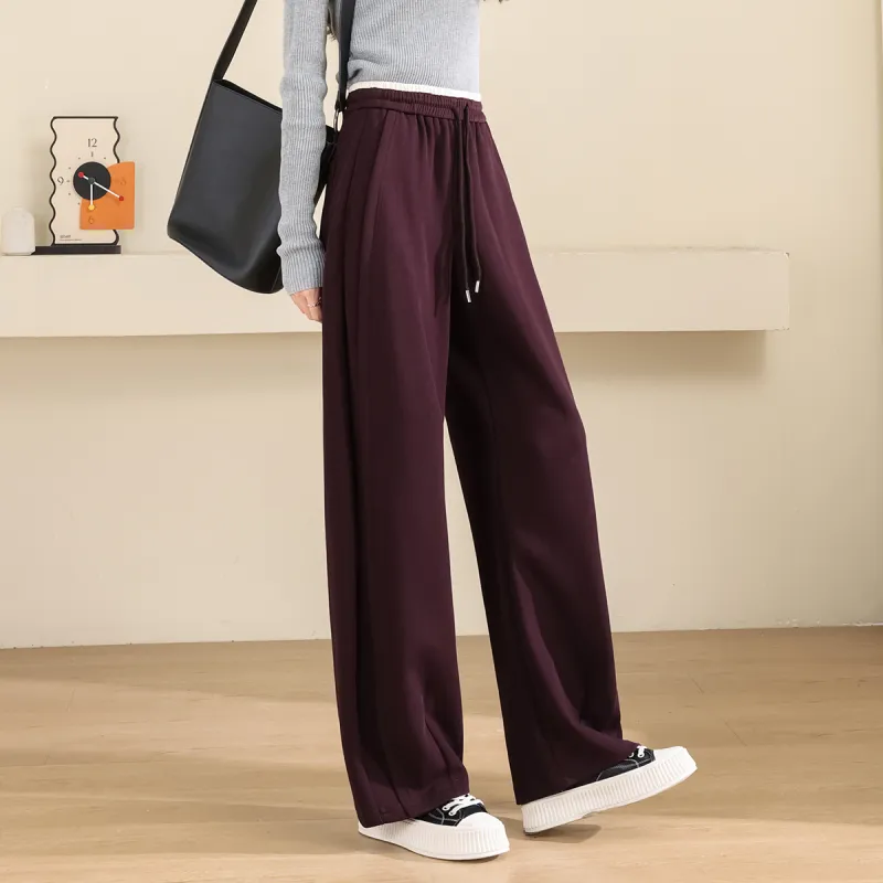 TERRE BLEUE Casual Pants Women's Dark Purple-1