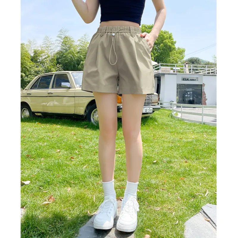 TERRE BLEUE Summer Casual Shorts Loose Fit Women's-9