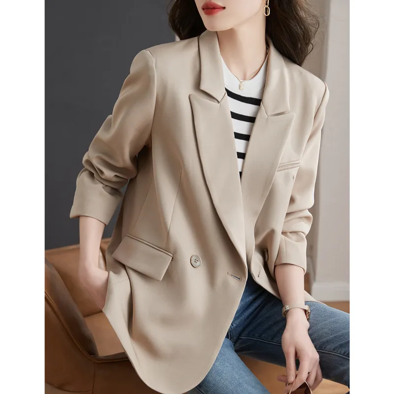 TERRE BLEUE Business Suit Women's Khaki-3