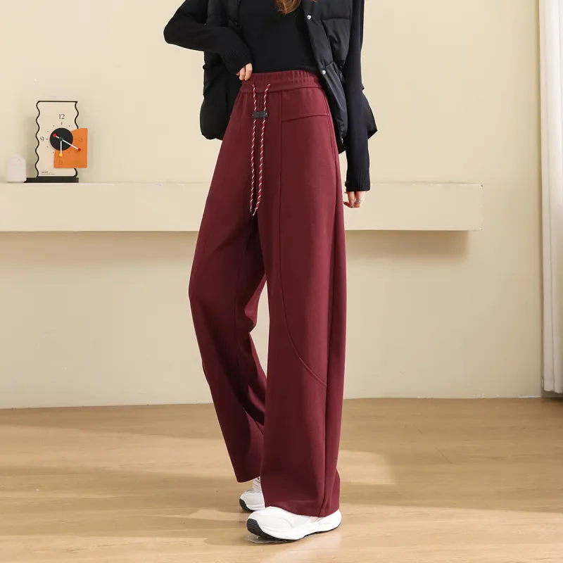 TERRE BLEUE Casual Pants Women's Burgundy-3