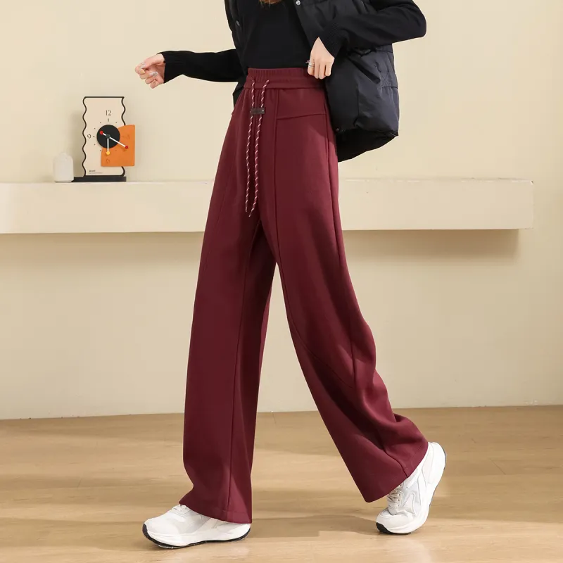 TERRE BLEUE Casual Pants Women's Burgundy-2