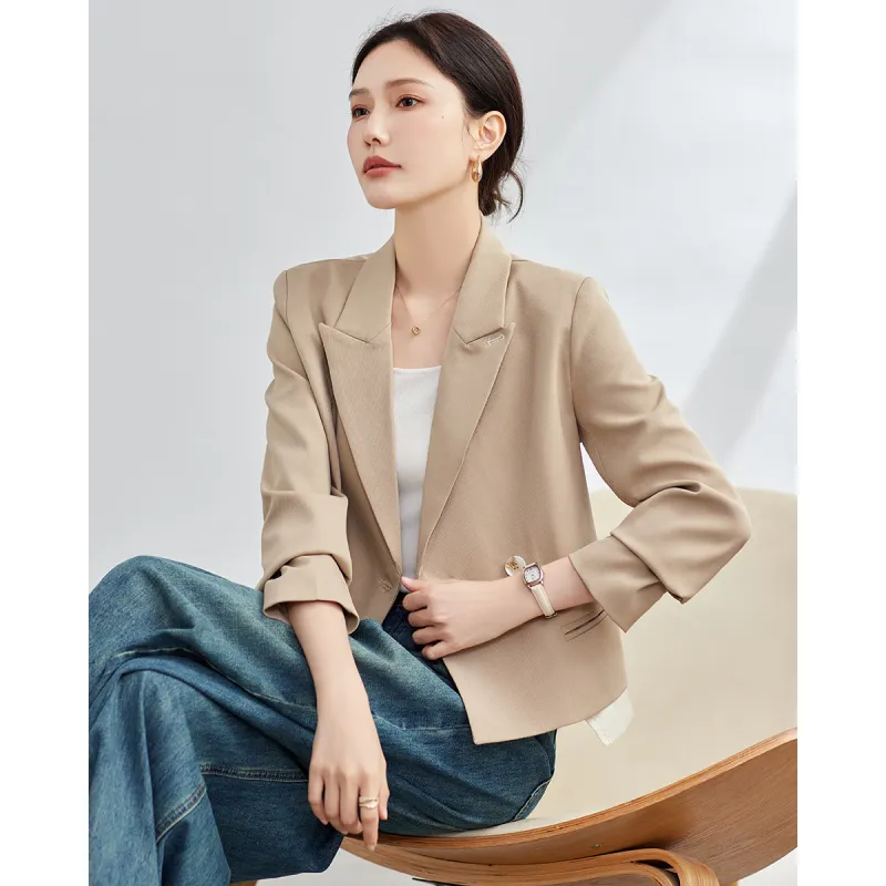 TERRE BLEUE Business Suit Women's Khaki-5