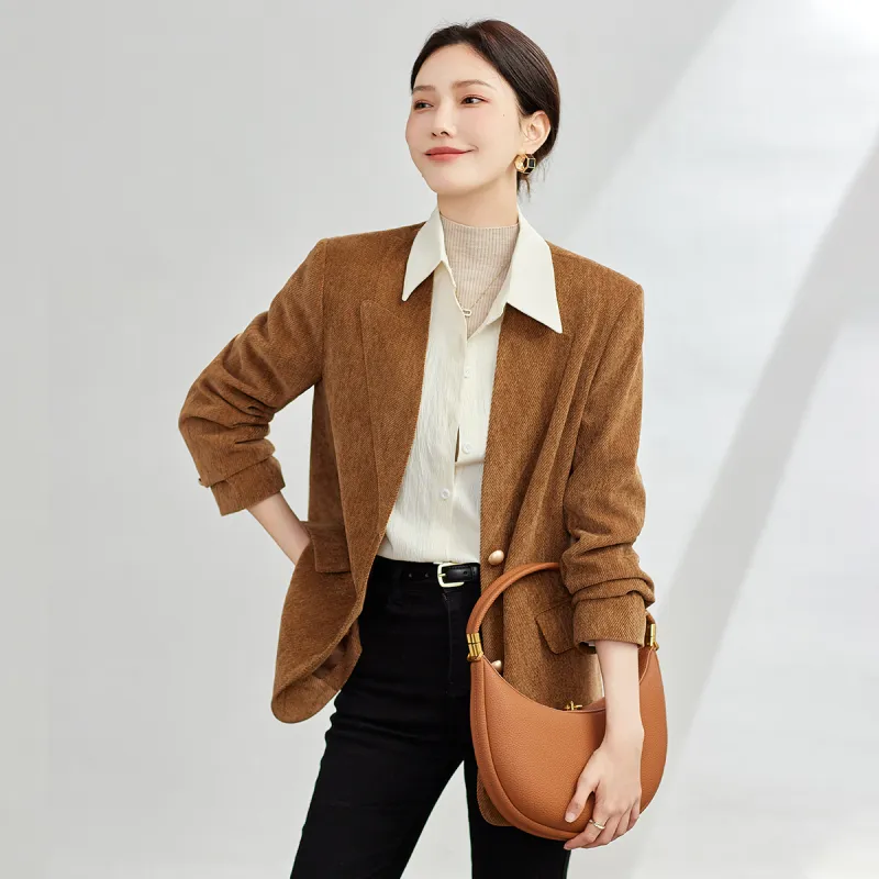 TERRE BLEUE Business Suit Women's Coffee-7