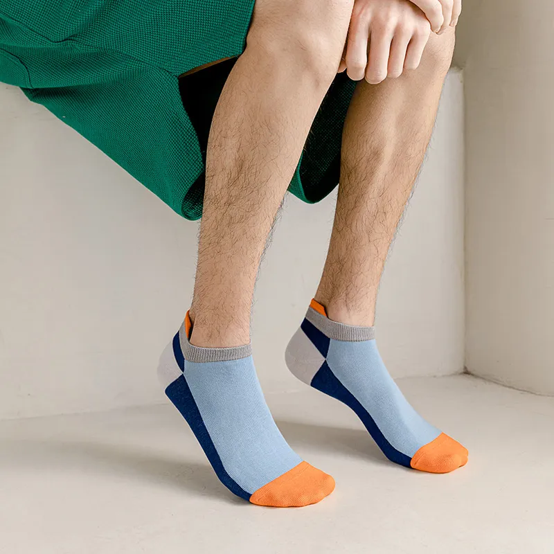 HANADASOX No Show Socks Men's 5 Pack Mixed Color-2