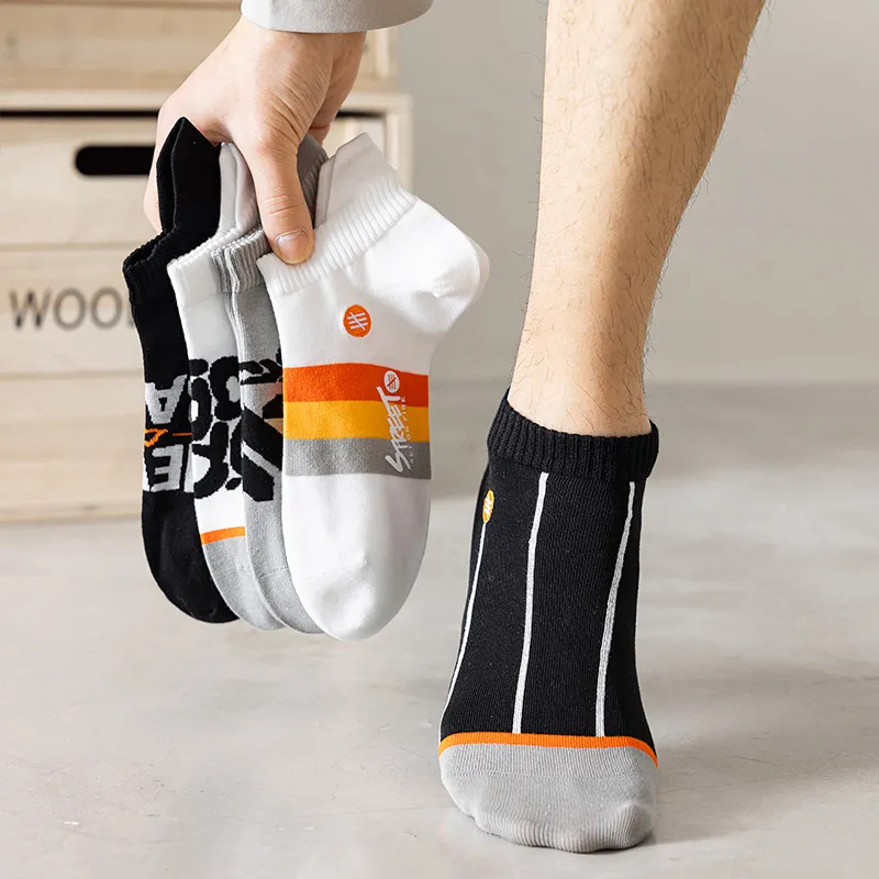HANADASOX Ankle Socks Men's 5 Pack Mixed Color-4