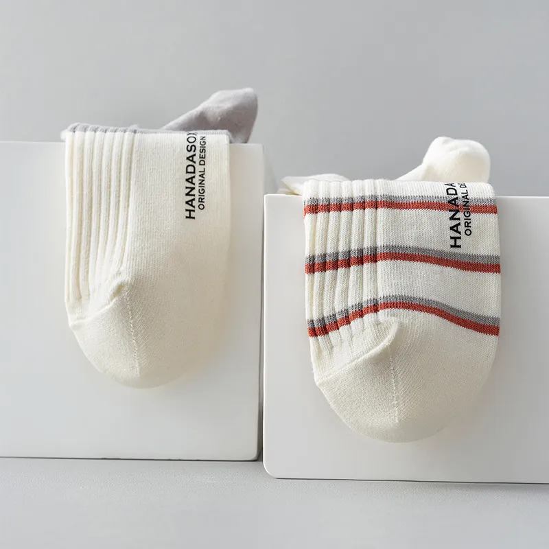 HANADASOX No Show Socks Men's 5 Pack Mixed Color-1