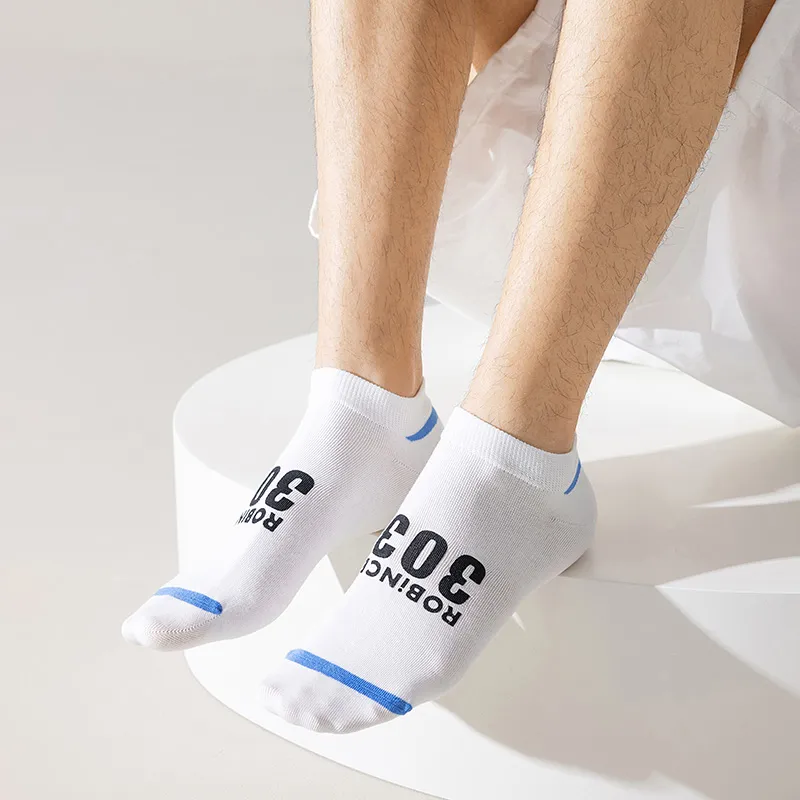 HANADASOX Ankle Socks Men's 5 Pack Mixed Color-2