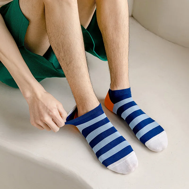 HANADASOX No Show Socks Men's 5 Pack Mixed Color-1