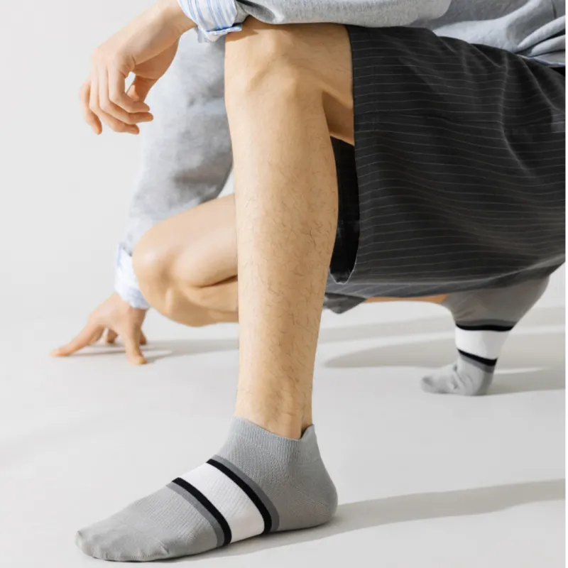 HANADASOX No Show Socks Men's 5 Pack-3