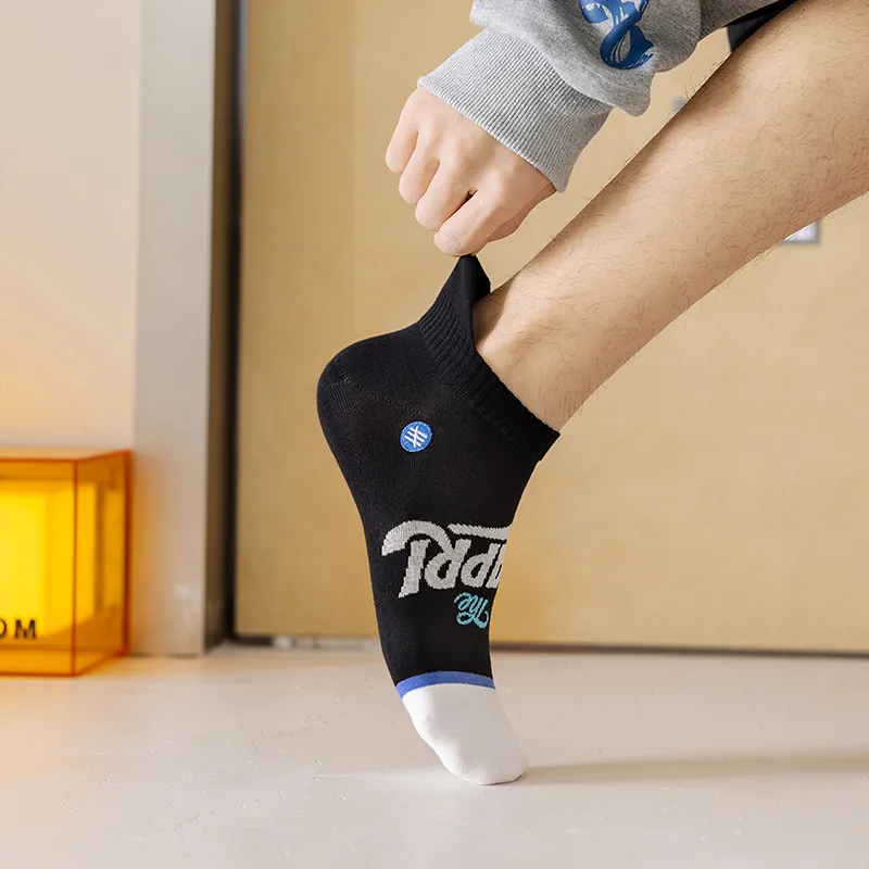 HANADASOX Ankle Socks Men's 5 Pack Mixed Color-2