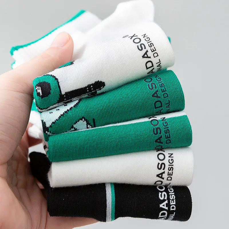 HANADASOX No Show Socks Men's 5 Pack Mixed Color-2