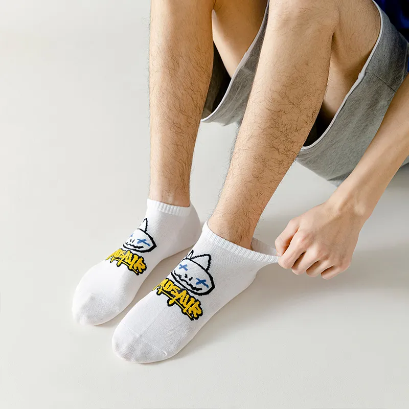 HANADASOX No Show Socks Men's 5 Pack Mixed Color-2