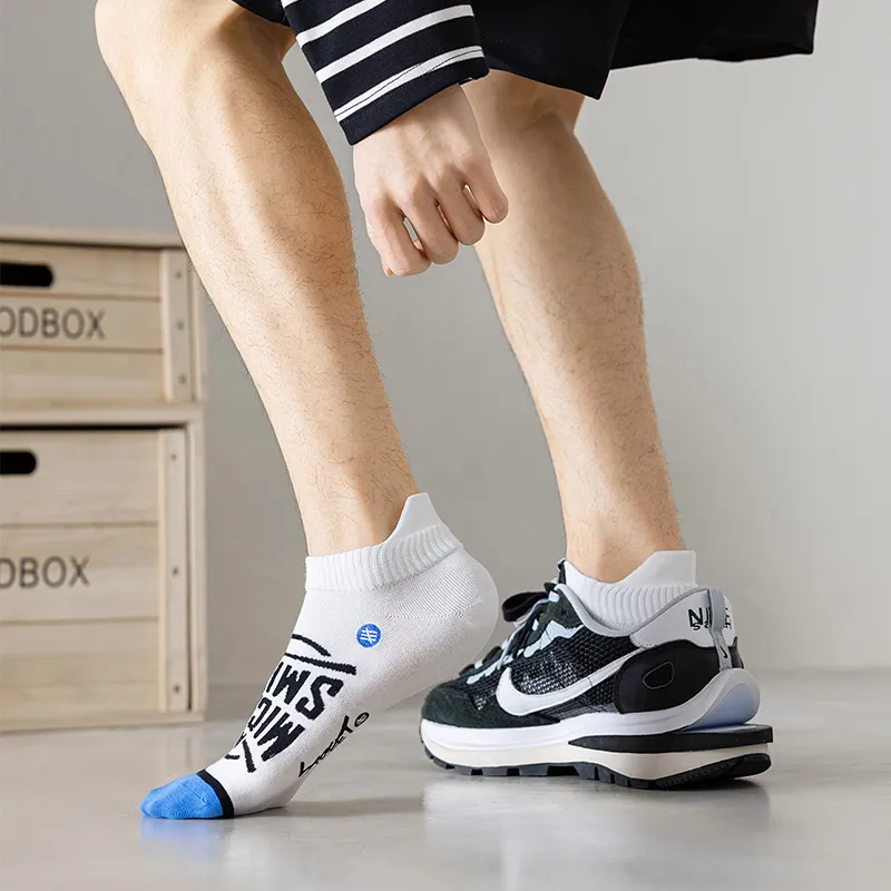 HANADASOX No Show Socks Men's 5 Pack Mixed Color-5