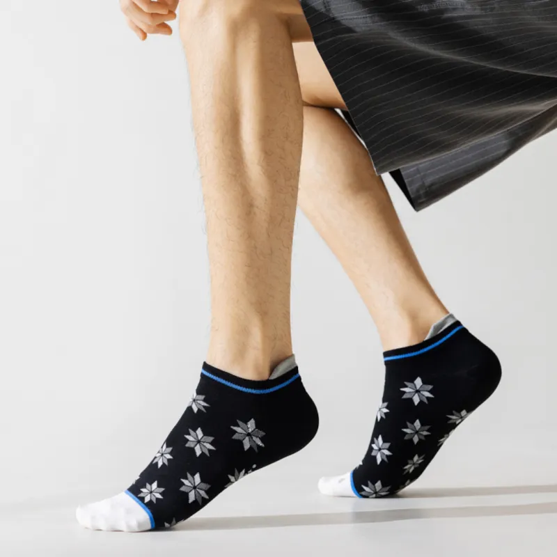 HANADASOX No Show Socks Men's 5 Pack-4