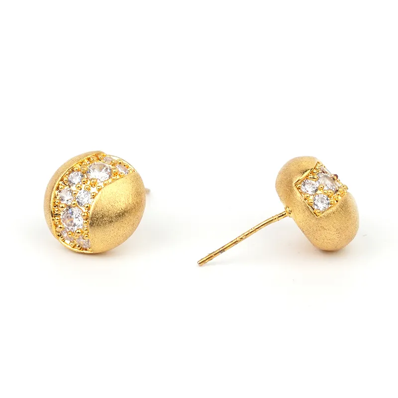 HYMAN KEVIN Alloy Synthetic Cubic Zirconia Stud Earrings Women's-1