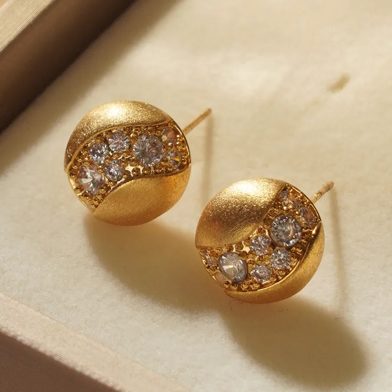 HYMAN KEVIN Alloy Synthetic Cubic Zirconia Stud Earrings Women's-3