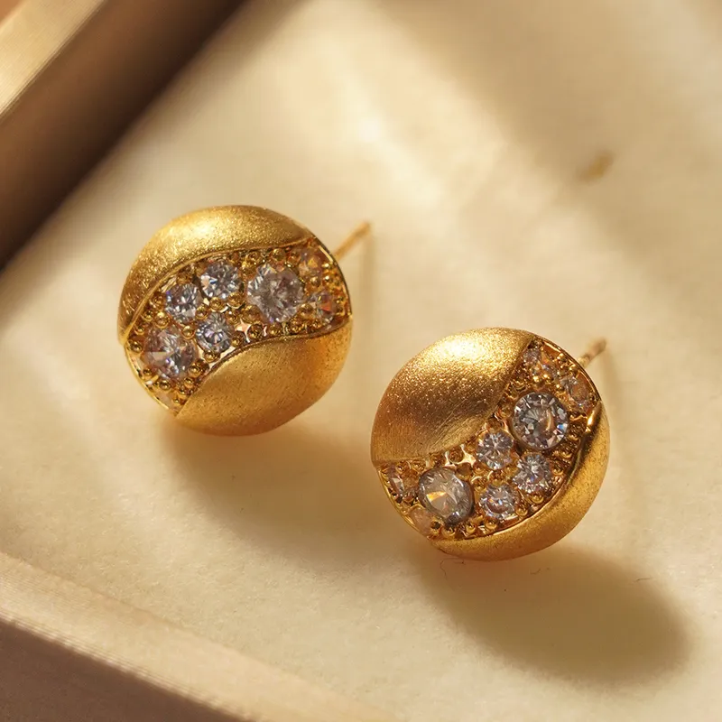 HYMAN KEVIN Alloy Synthetic Cubic Zirconia Stud Earrings Women's-2