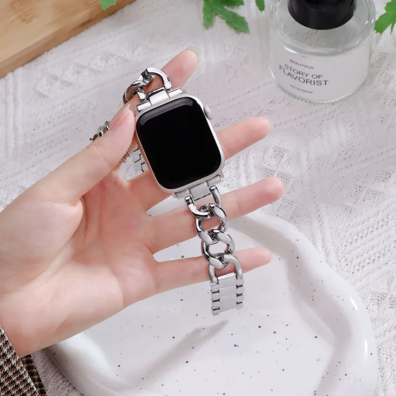 QIAOMISHI Watch Bands Apple Compatibility 160mm Zinc Alloy Material Unisex-3