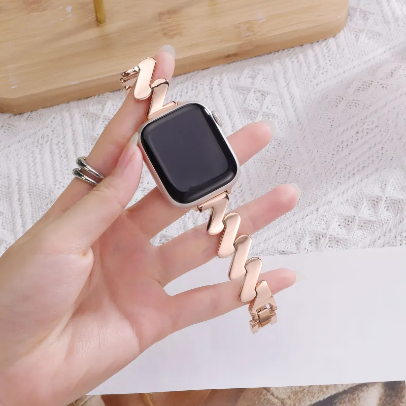 QIAOMISHI 9Nfc8 Wristband Collection Xiaomi Compatibility Watch Band 170mm Zinc Alloy Material-9
