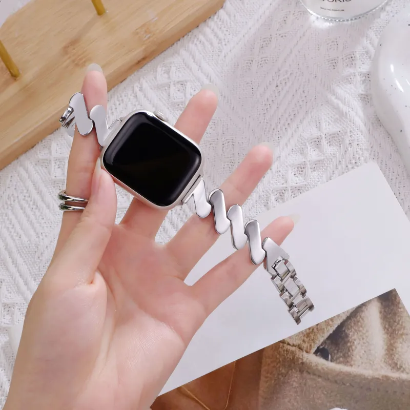 QIAOMISHI 9Nfc8 Wristband Collection Xiaomi Compatibility Watch Band 170mm Zinc Alloy Material-1