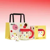 [Shopping Bag-4 Big Merch]Beige Smile Candy, Insulated Cup