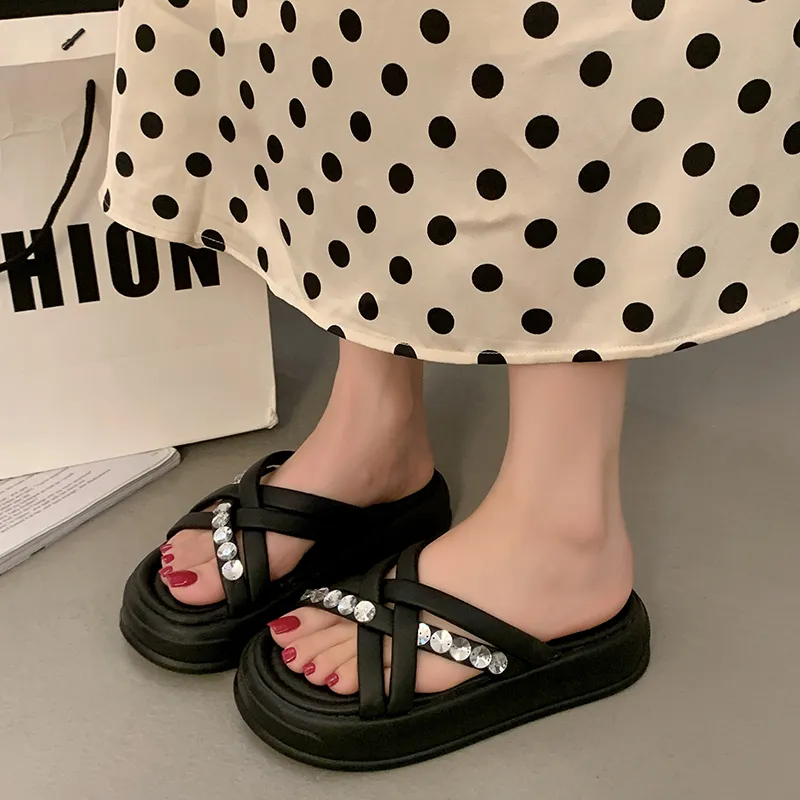 Alxnan Slip Resistant Slide Slippers Women's Box-4