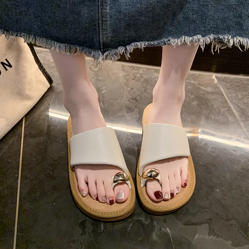 Alxnan Rubber Sole Slip Resistant Slide Slippers Women's-12