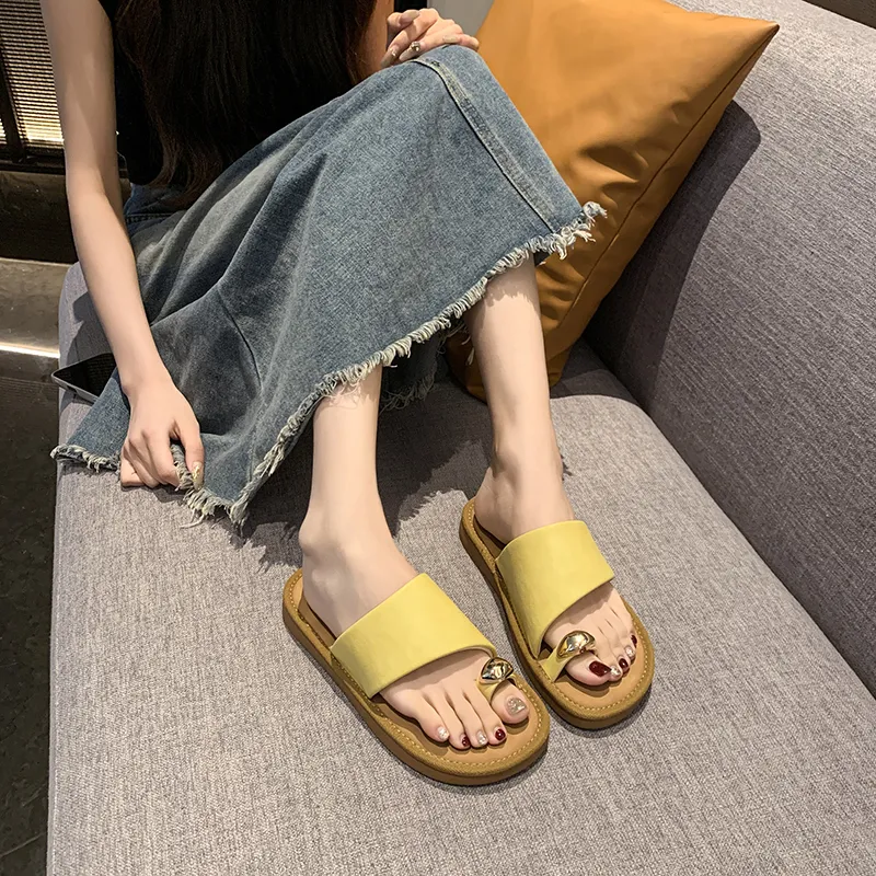 Alxnan Rubber Sole Slip Resistant Slide Slippers Women's-9